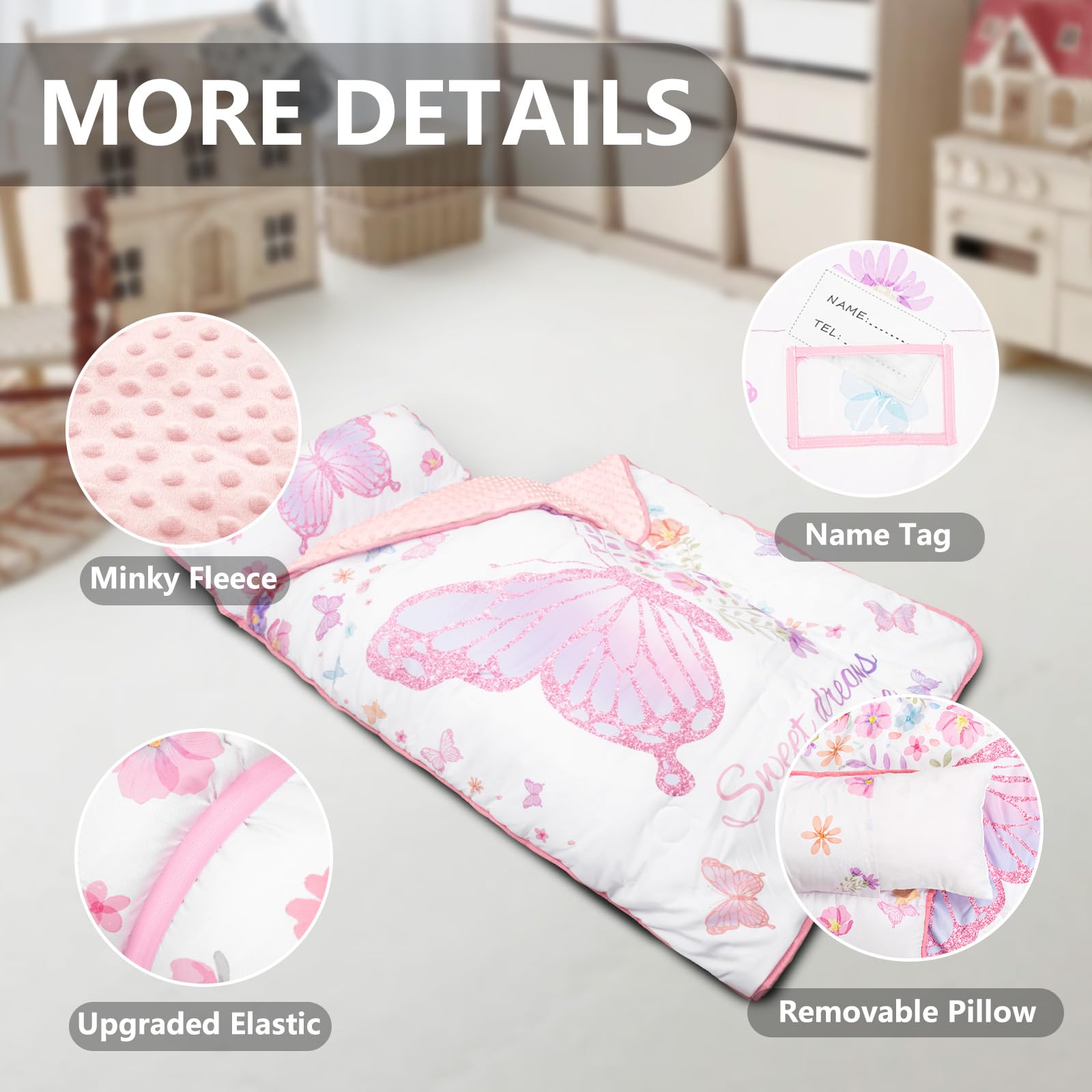 PRIMLECT nap mat is washable and durable for everyday use.