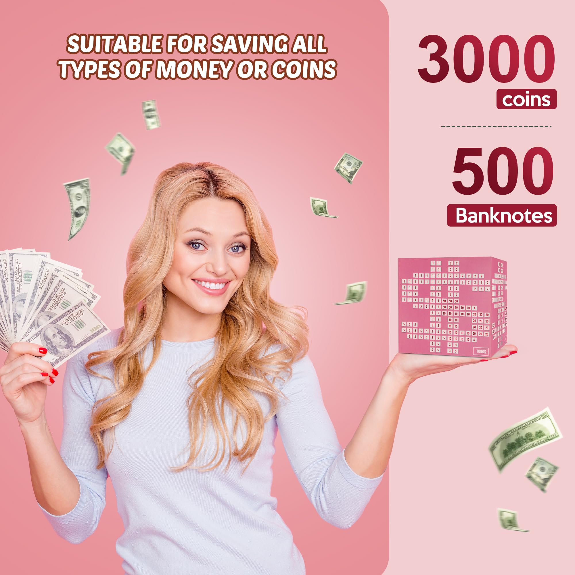 Primo Lines cross-off system close-up visualizes milestone progress toward savings.