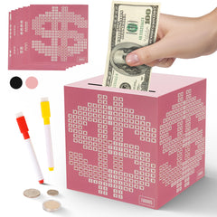 Primo Lines money saving box close-up shows durable metal construction for secure savings.