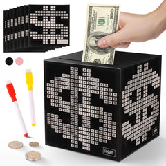 Primo Lines Money Saving Box with unbreakable metal safe for secure savings