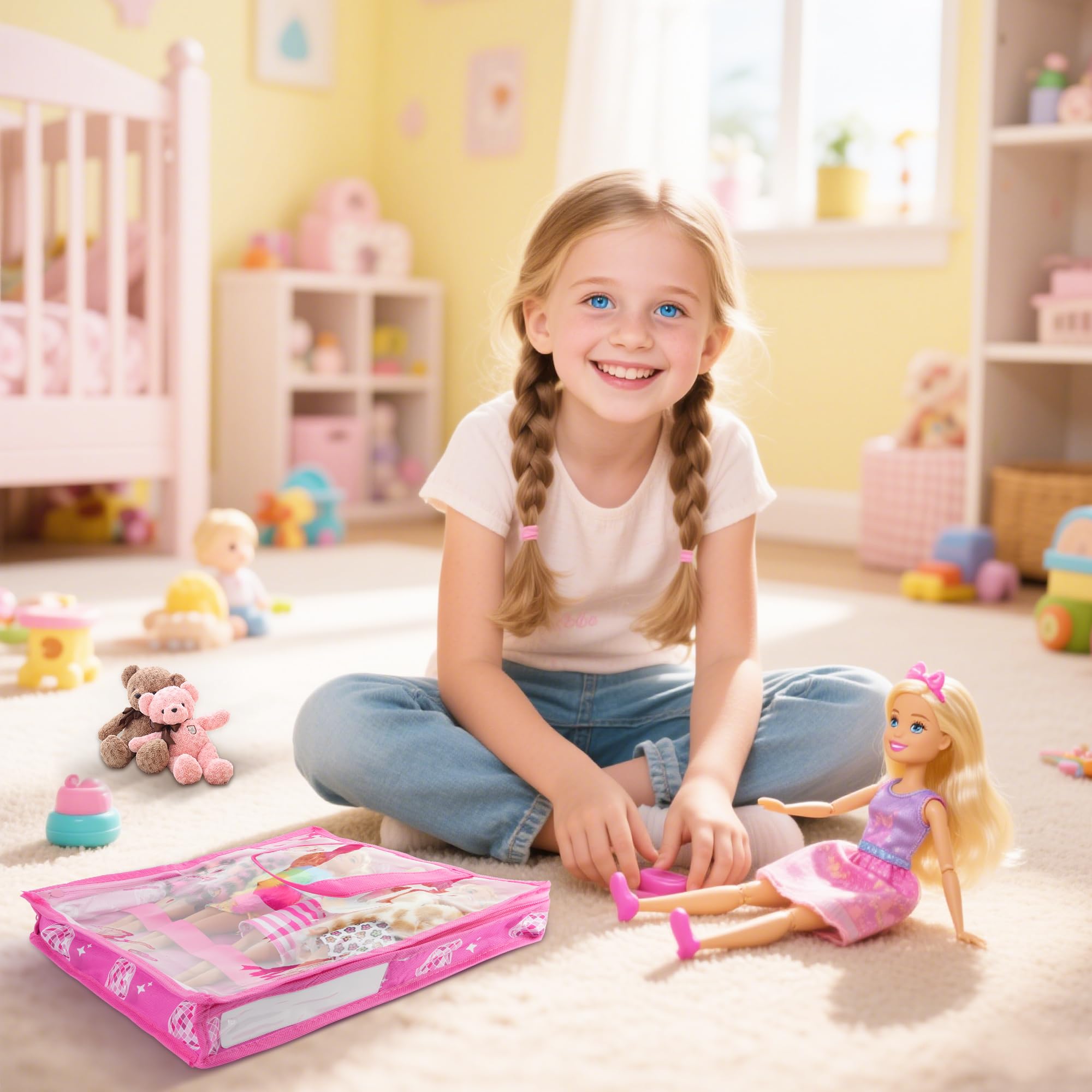 Primo Lines versatile storage for cars, blocks, and other small toys.