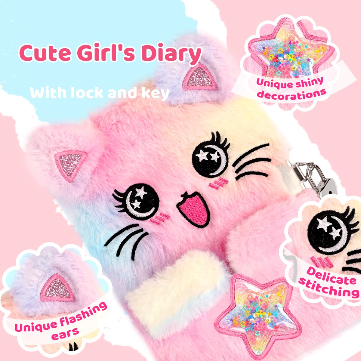 PrinBarBee Cat paw stickers add decorative flair for creative journaling.