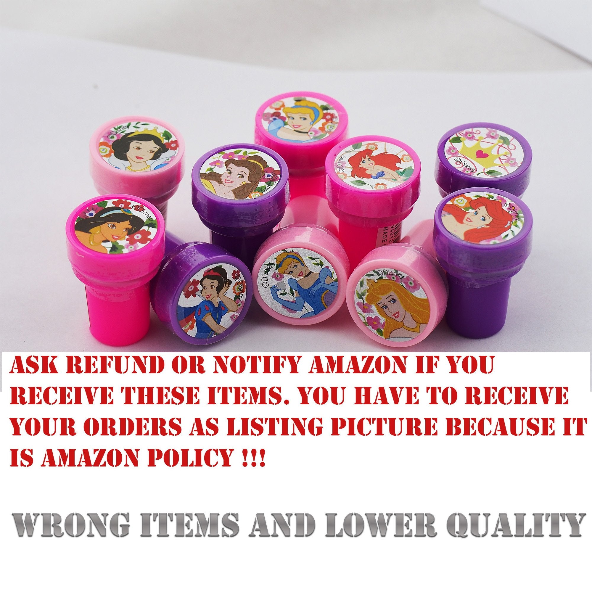 Princess Disney stampers measure 1.5 inches for easy stamping.