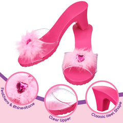 Princess Expressions slip-on design for quick costume changes during party play.