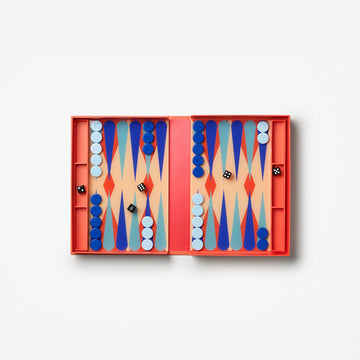 PrintWorks Art of Backgammon includes 30 acrylic pieces for immediate gameplay