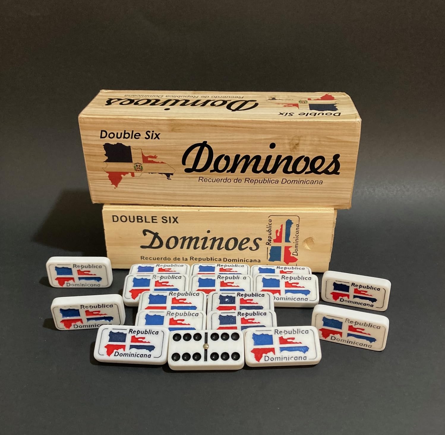PRK 14 28-tile double-six domino set ready for classic play