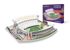 Pro-Lion Memorial Stadium 3D puzzle front view, ideal for family building sessions.