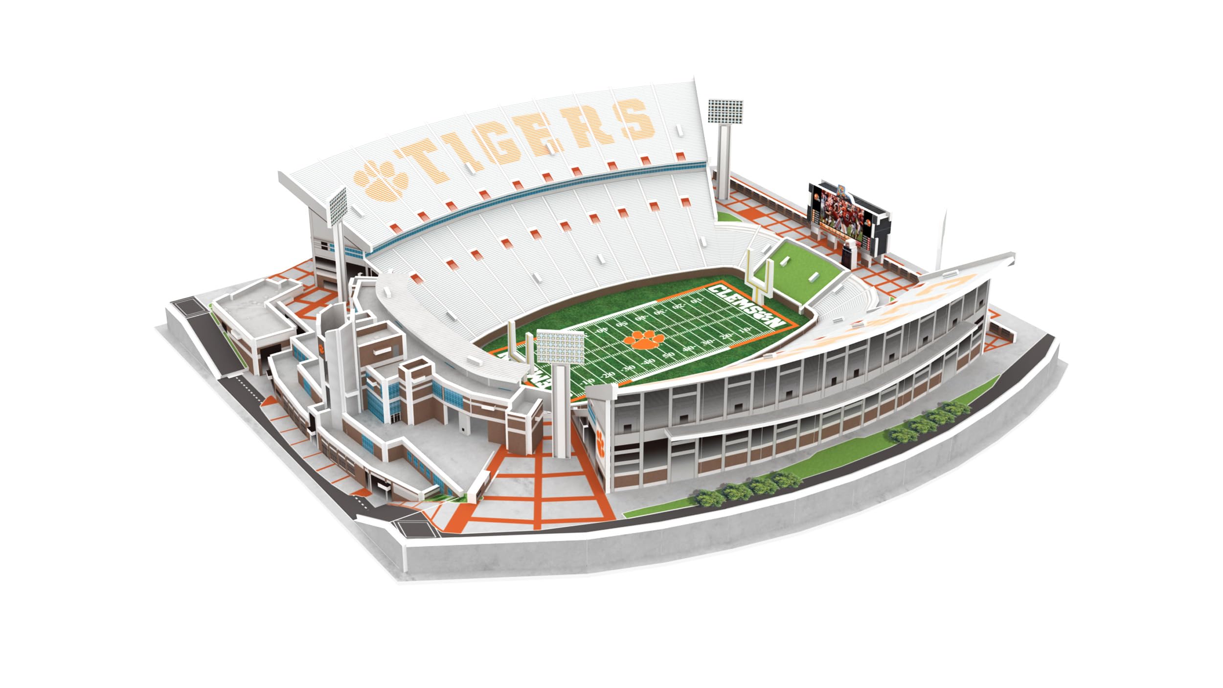 Pro-Lion assembled Memorial Stadium display with vibrant colors.