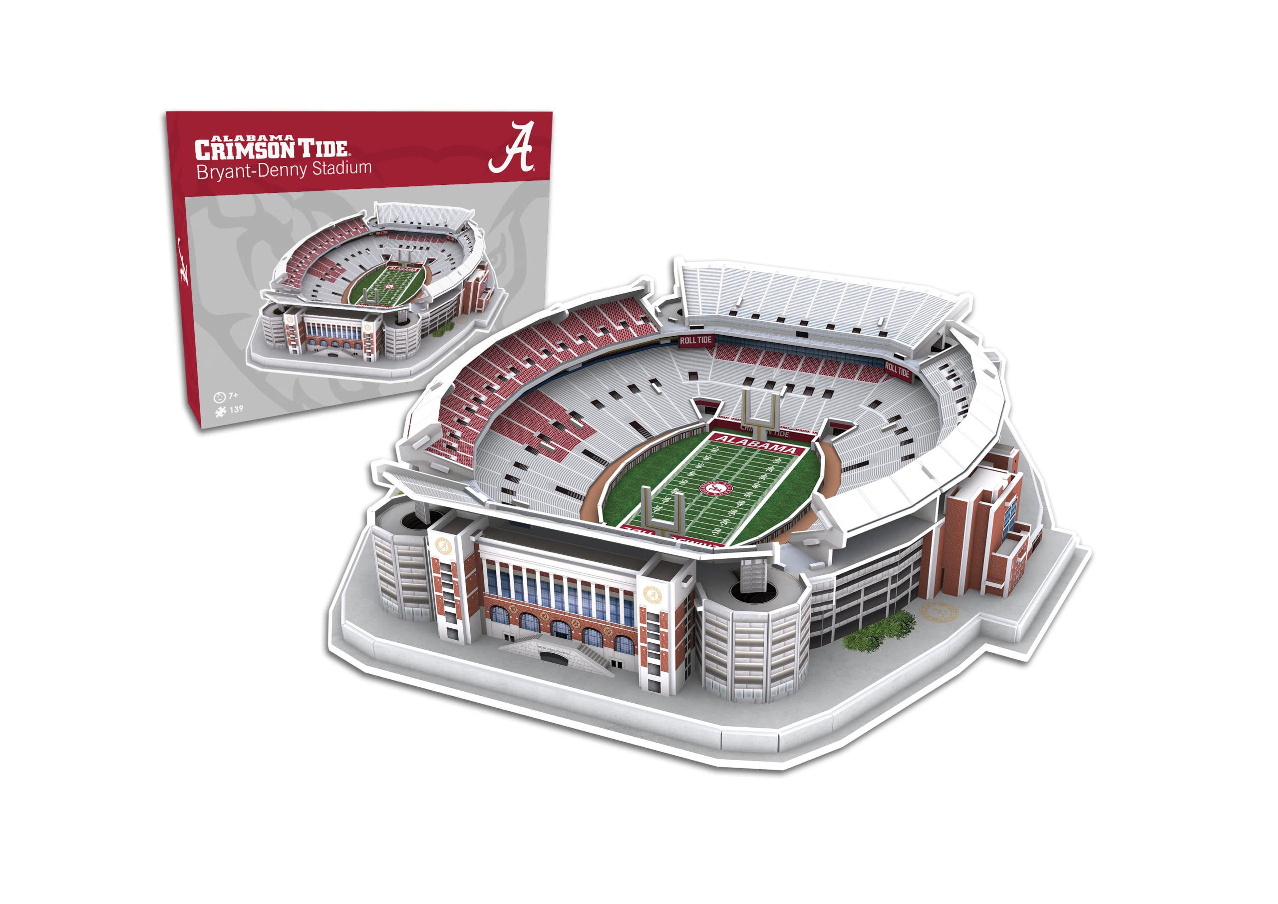 Pro-Lion Bryant-Denny Stadium 3D model puzzle with vivid colors for display and fan engagement