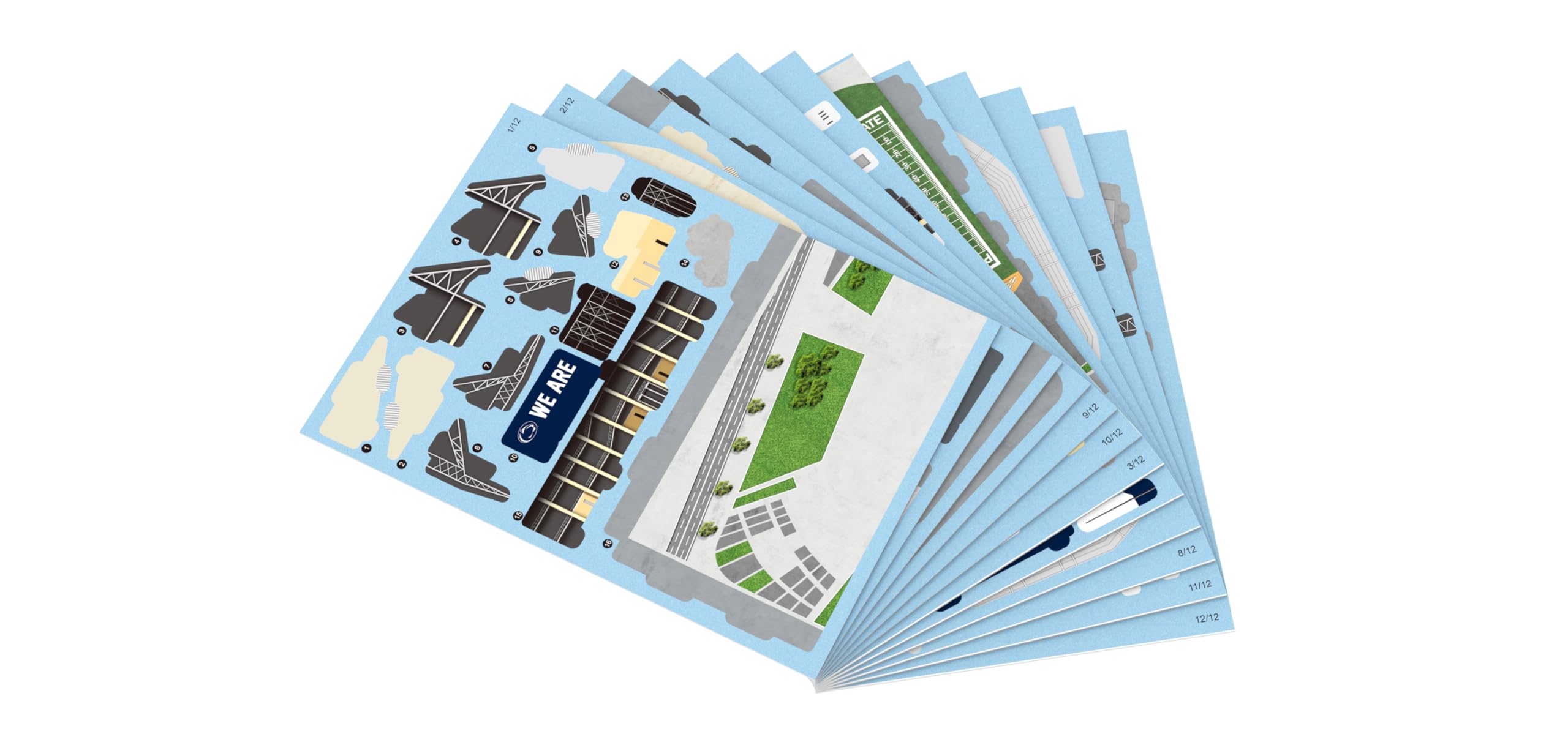 Pro-Lion game-day decor idea with Beaver Stadium model