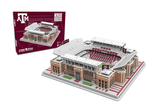 Pro-Lion Kyle Field 3D puzzle highlighted in vibrant colors for display and fan delight