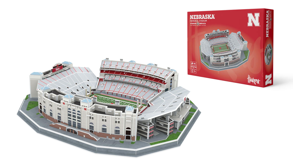 Pro-Lion Nebraska Memorial Stadium 3D puzzle for display and fan pride