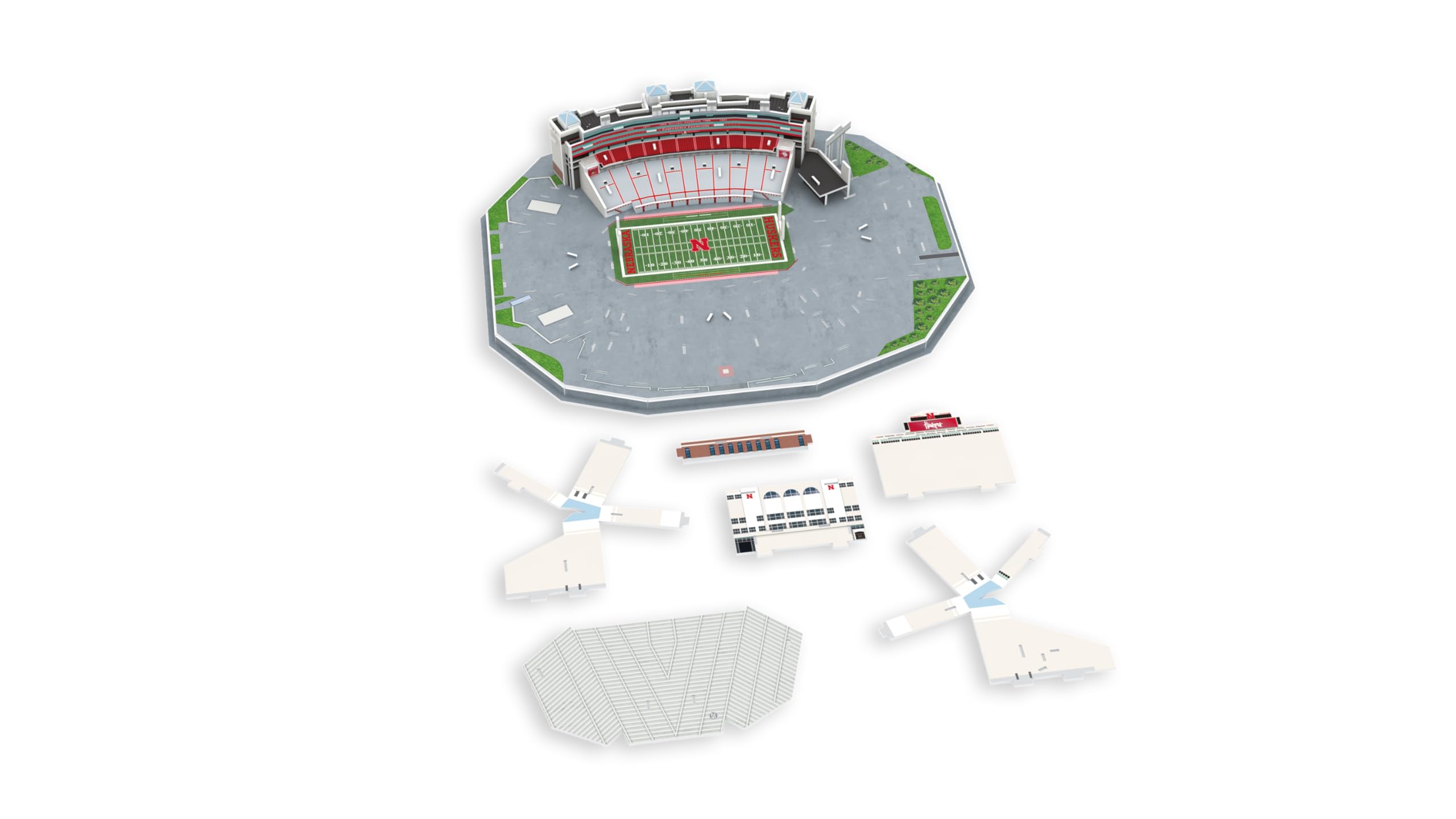 Pro-Lion Memorial Stadium display piece with detailed design