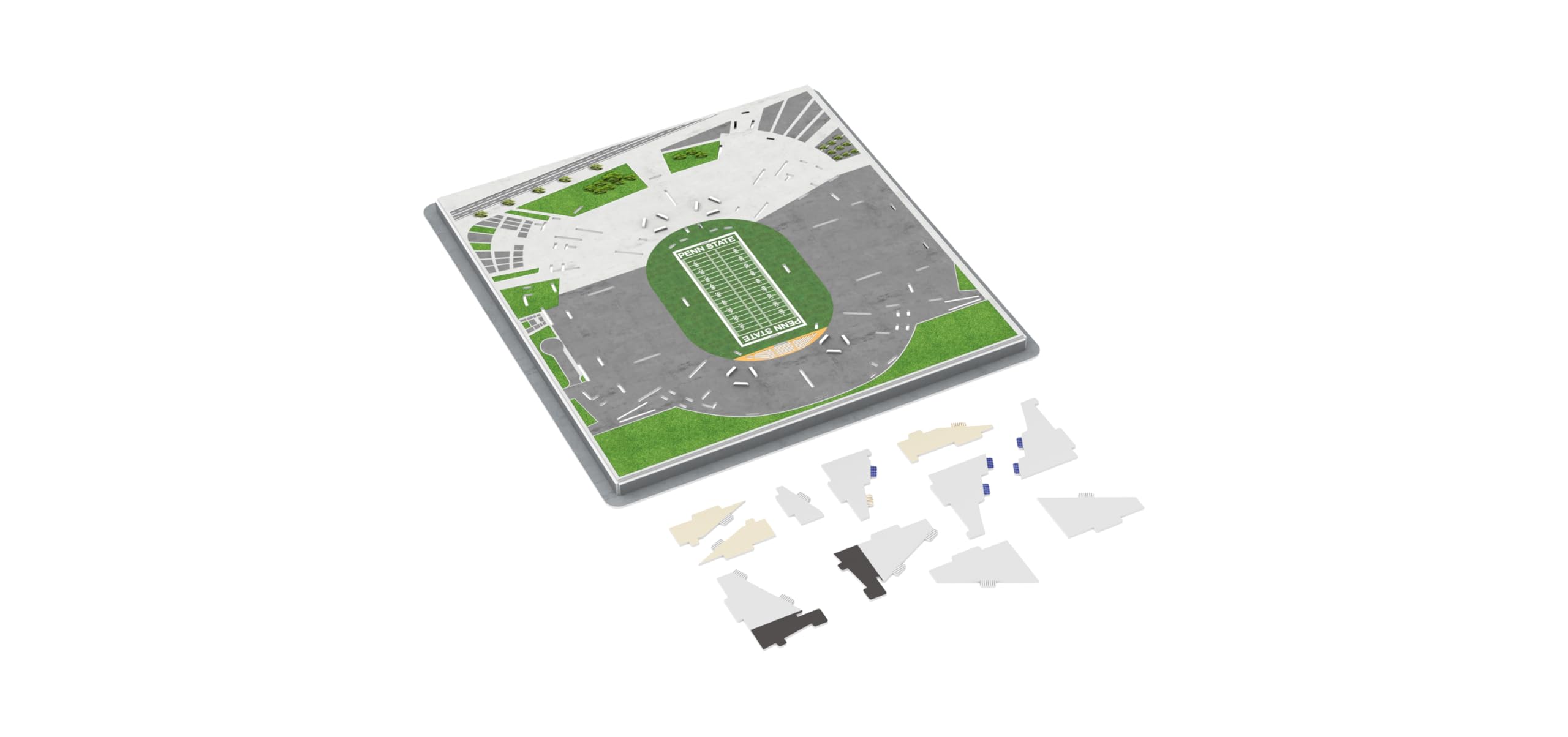 Pro-Lion Nittany Lions colors on puzzle celebrate team spirit