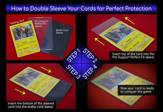 PRO SUPPORT TRADING CARD ACCESSORIES standard-size sleeve fit ensures secure card handling