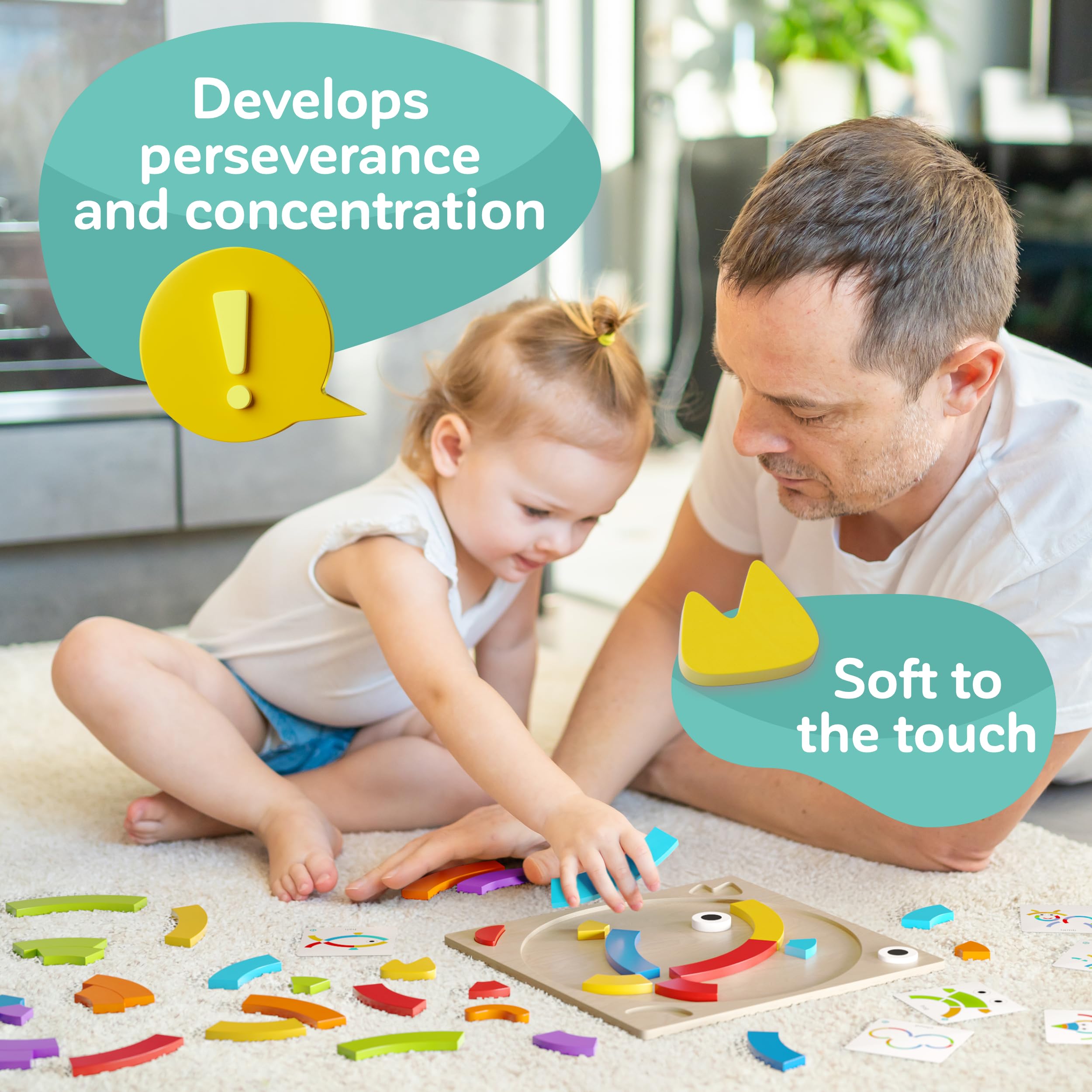 PRO100HOME Montessori-inspired play supports early learning through sorting.