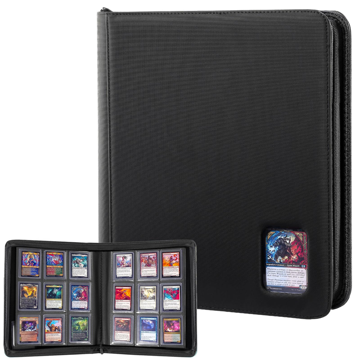 ProCase Top Loader Binder front cover shows durable PU leather protecting your cards