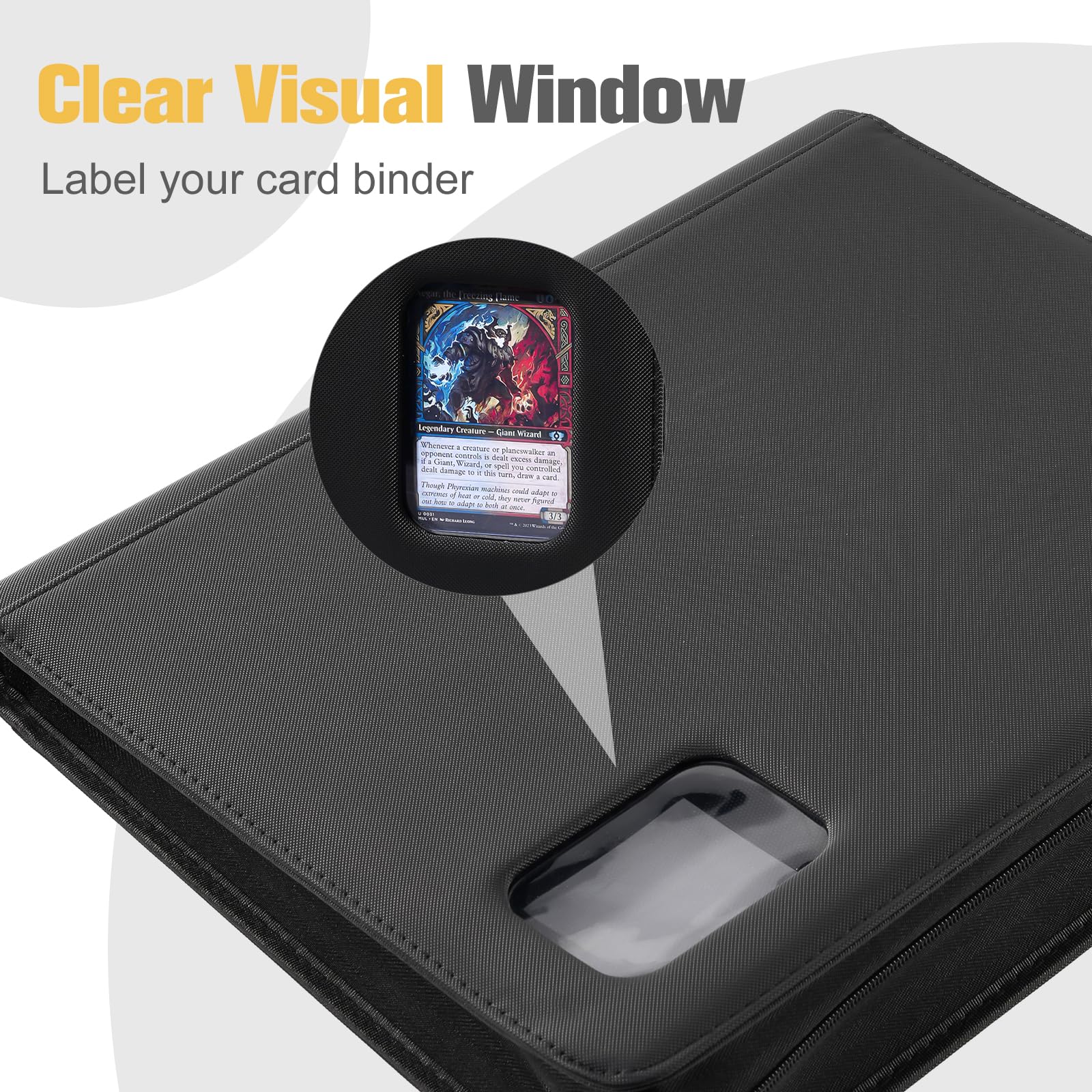 ProCase binder interior displays 324-toploader capacity for organized card storage