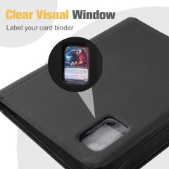 ProCase binder interior displays 324-toploader capacity for organized card storage