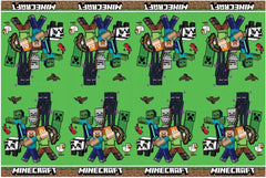 PROCOS Minecraft table cover on event setup, quick setup and wipe-clean design.