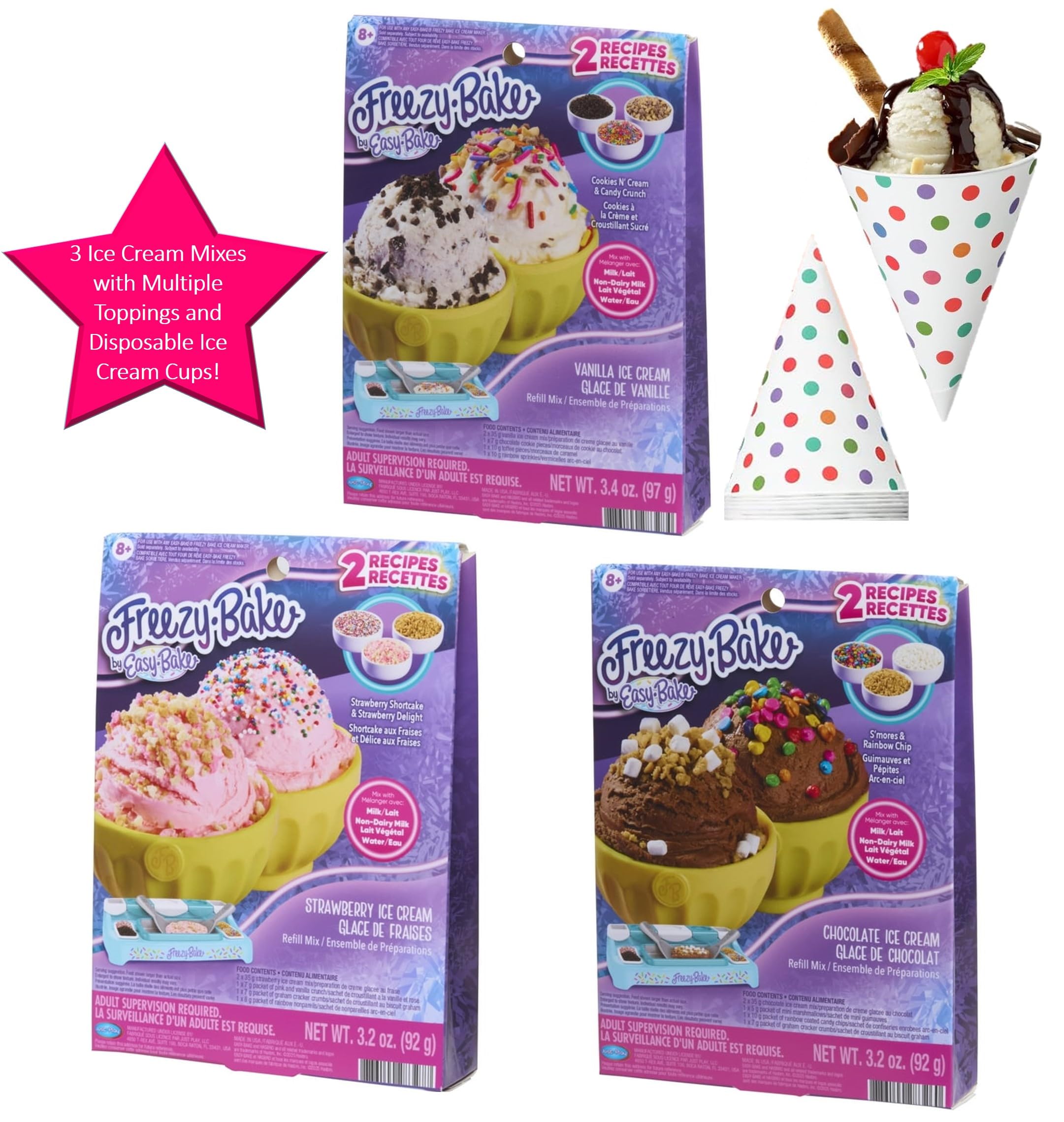 ProductMix Freezy Bake Chocolate with S'mores for rich, fun flavors.