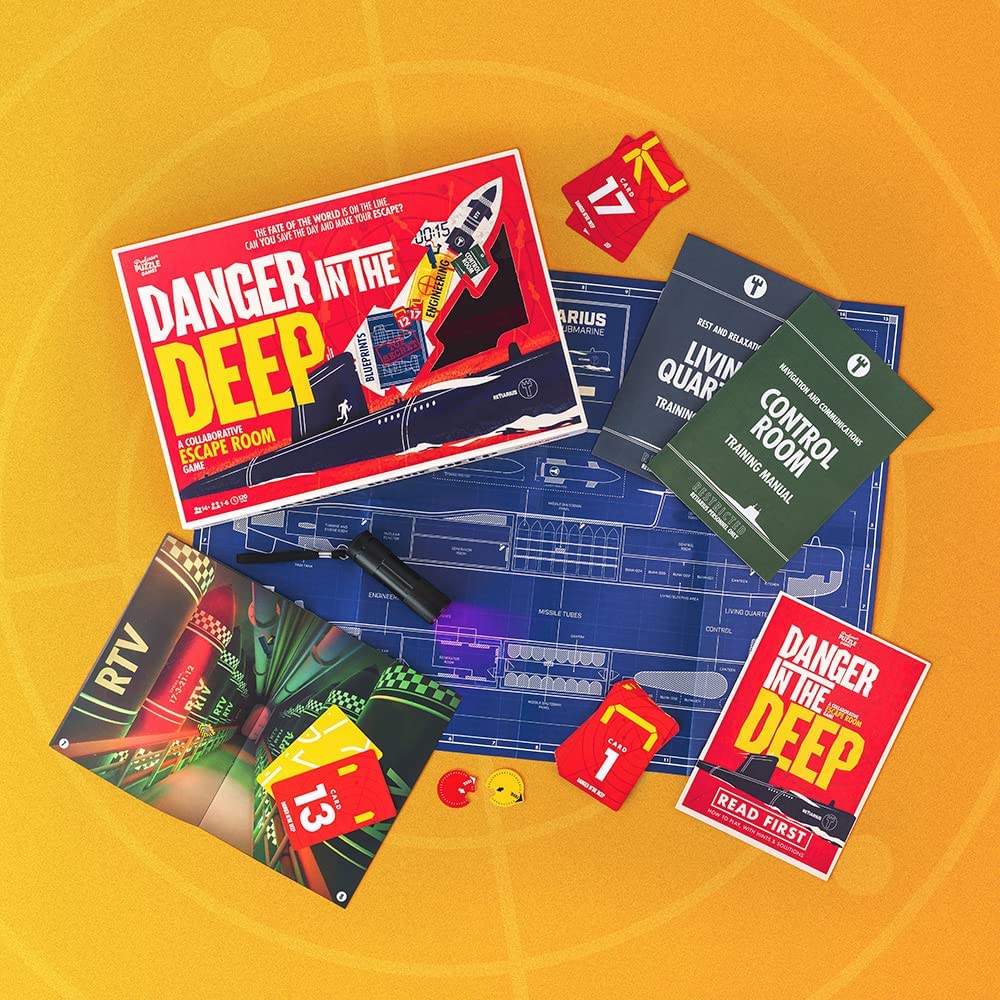 Professor PUZZLE Danger in The Deep manuals present hints and step-by-step guidance