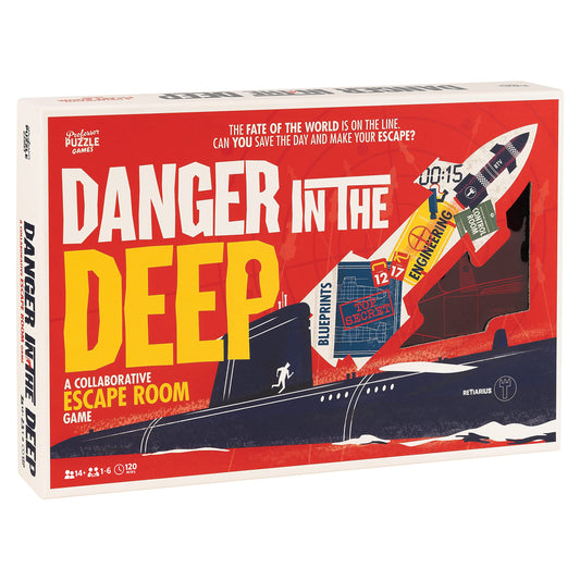 Professor PUZZLE Danger in The Deep submarine blueprint for immersive cooperative play