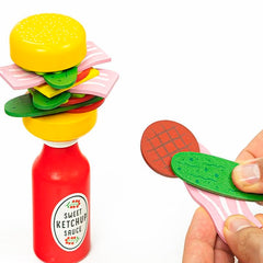 Professor PUZZLE Burger fillings wooden pieces add varied balance challenges