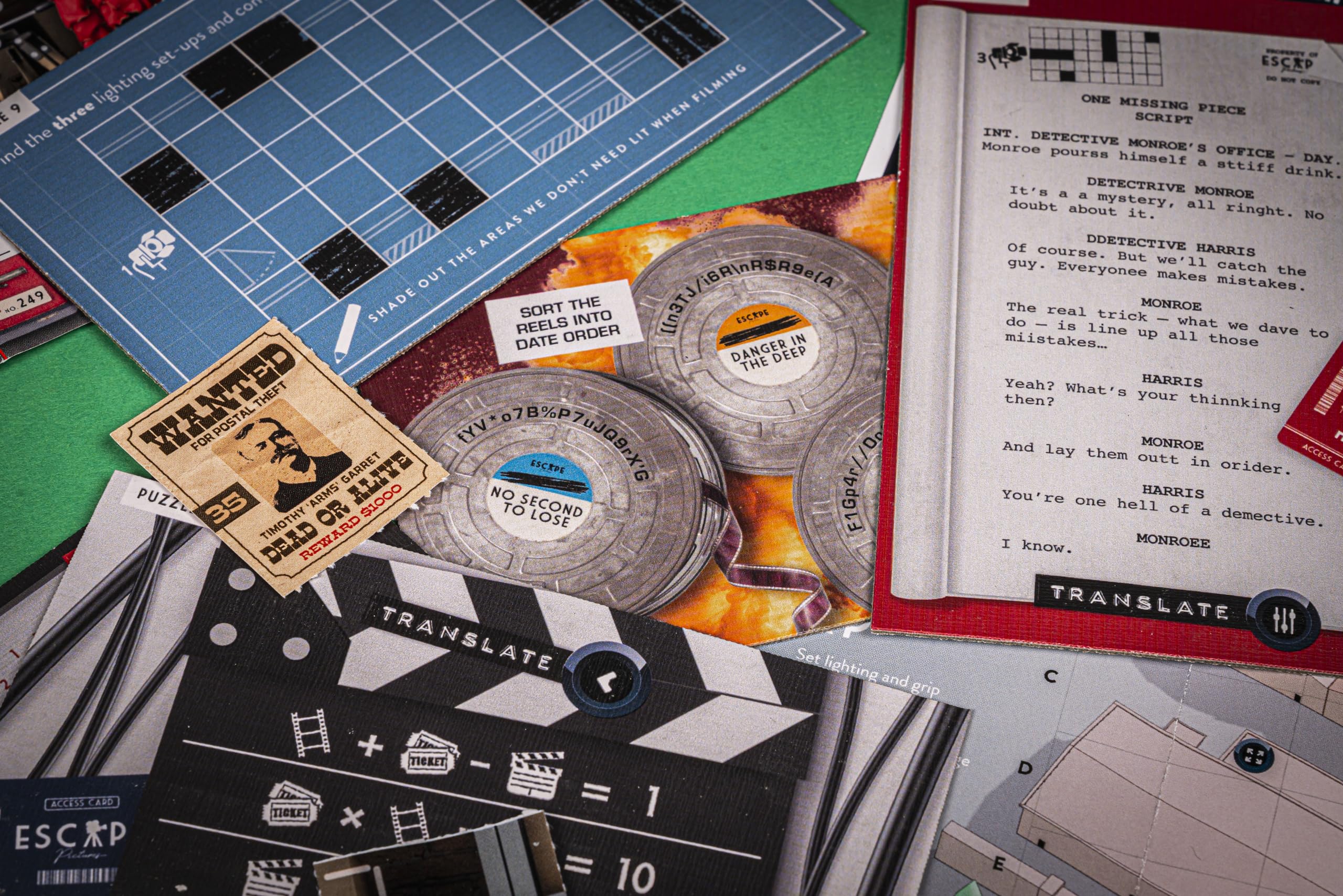 Professor Puzzle Movie Studio solo-play-setup suits independent puzzle sessions at home.