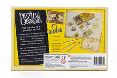 Professor PUZZLE Obscurities box packaging showcases colorful mystery.