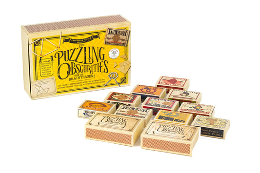 Professor PUZZLE Rings of Fire puzzle in motion for engaging problem solving on the go.