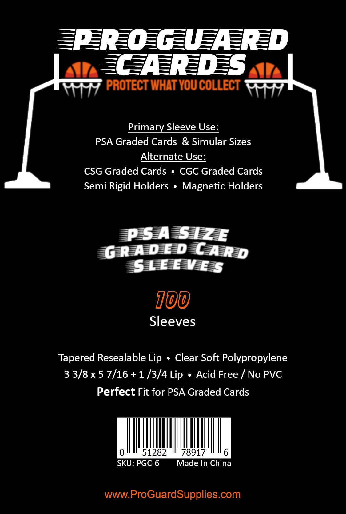 ProGuard Cards PSA/CSG sleeves are not compatible with Beckett or BGS thick cases.