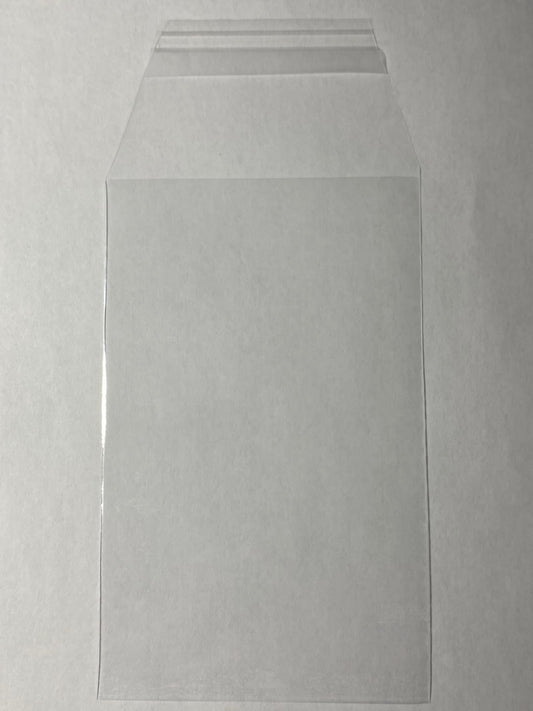 Close-up of tapered resealable lip on ProGuard Cards sleeves reduces scratches on graded cards.