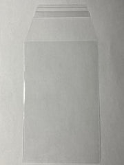 Close-up of tapered resealable lip on ProGuard Cards sleeves reduces scratches on graded cards.