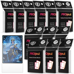 Proijeut 1200-pack clear inner sleeves front view shows protection for cards