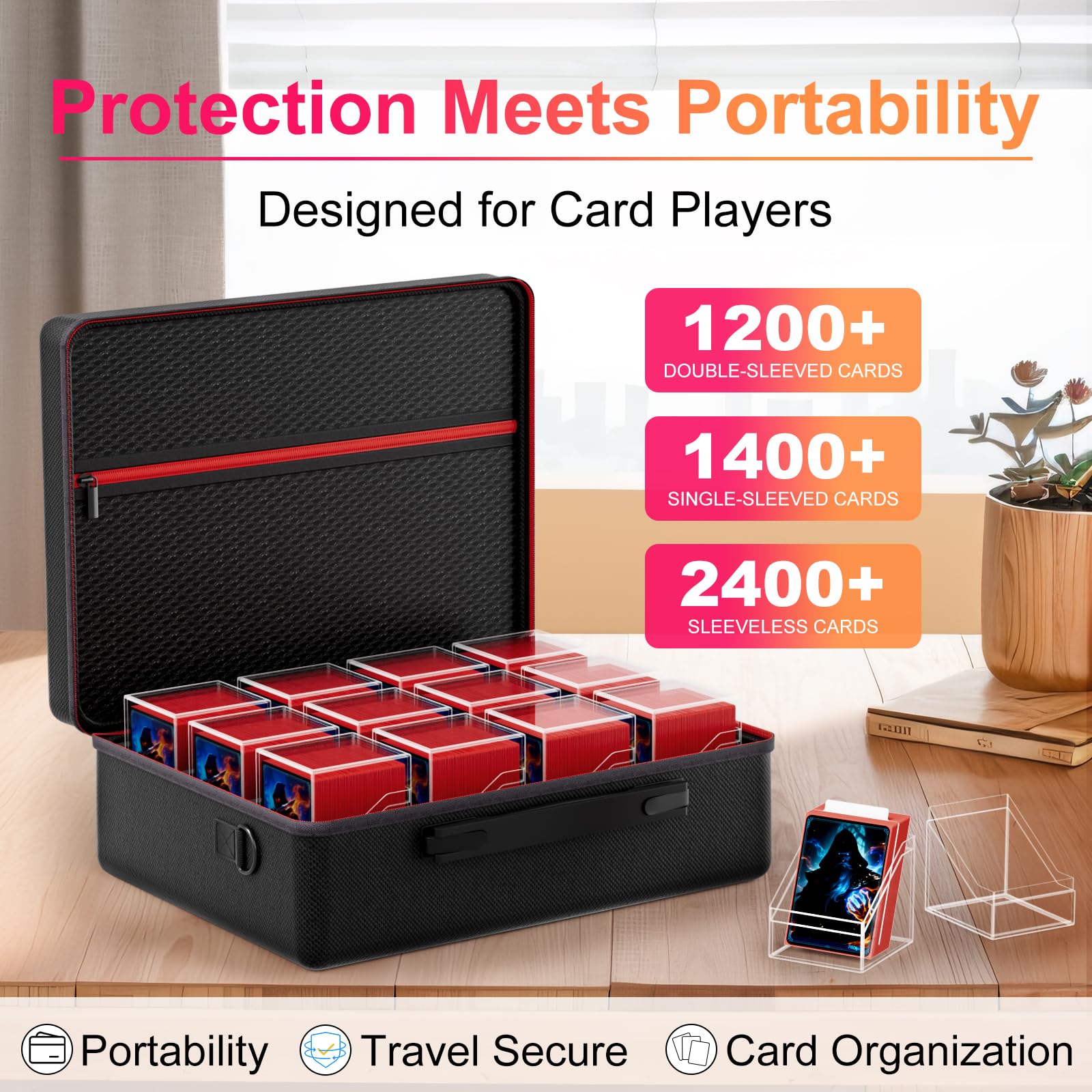 Proijeut acrylic deck box dividers help you categorize cards efficiently.