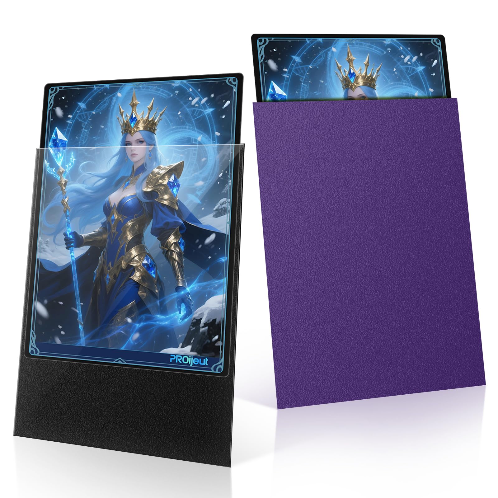 Proijeut 200-pack sleeves with opaque back for private card backs during play