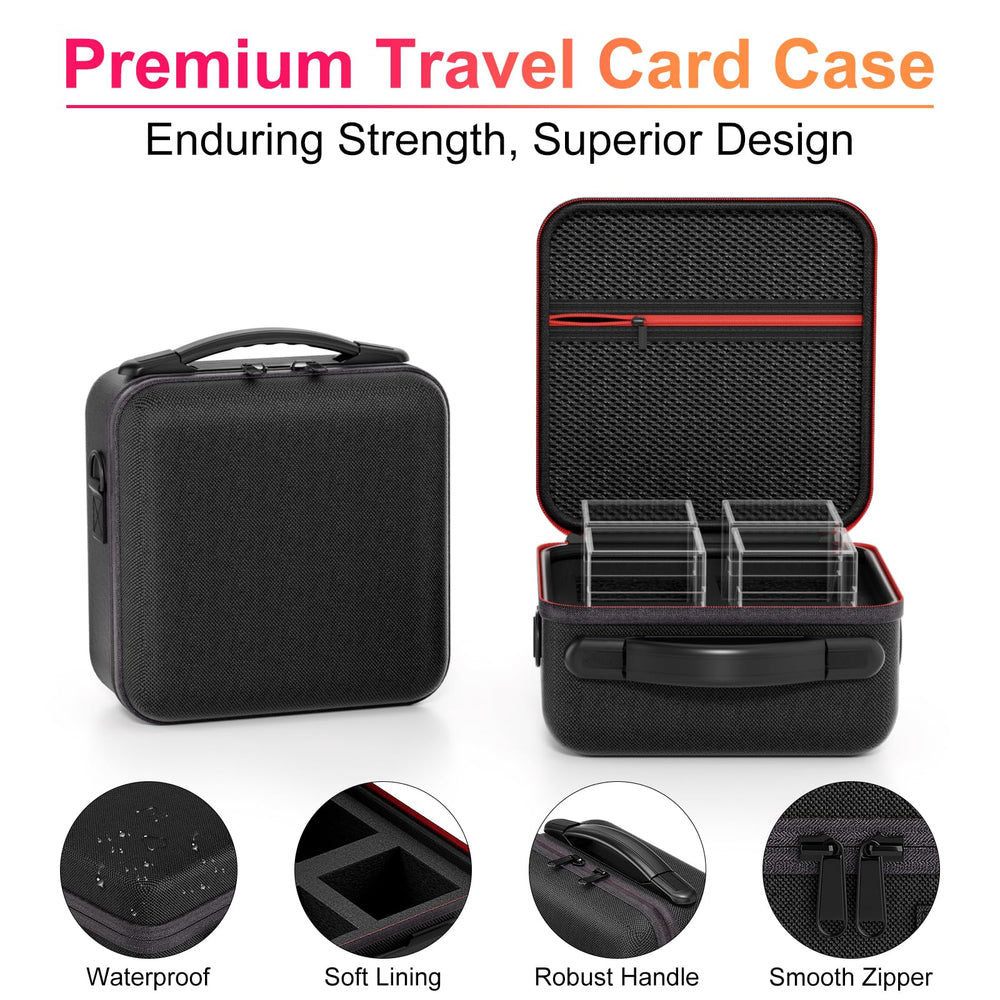 Proijeut deck box holds 100+ double-sleeved cards per box