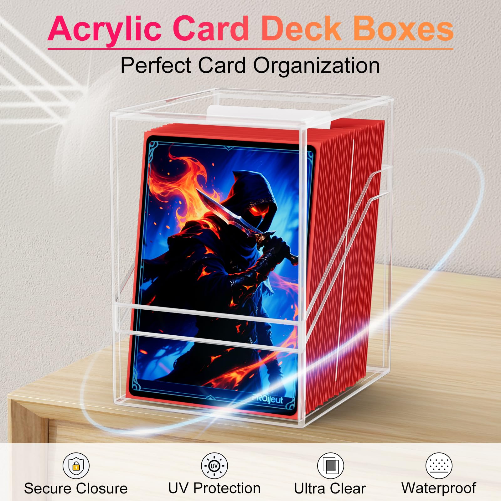 Proijeut durable card deck box built to last.