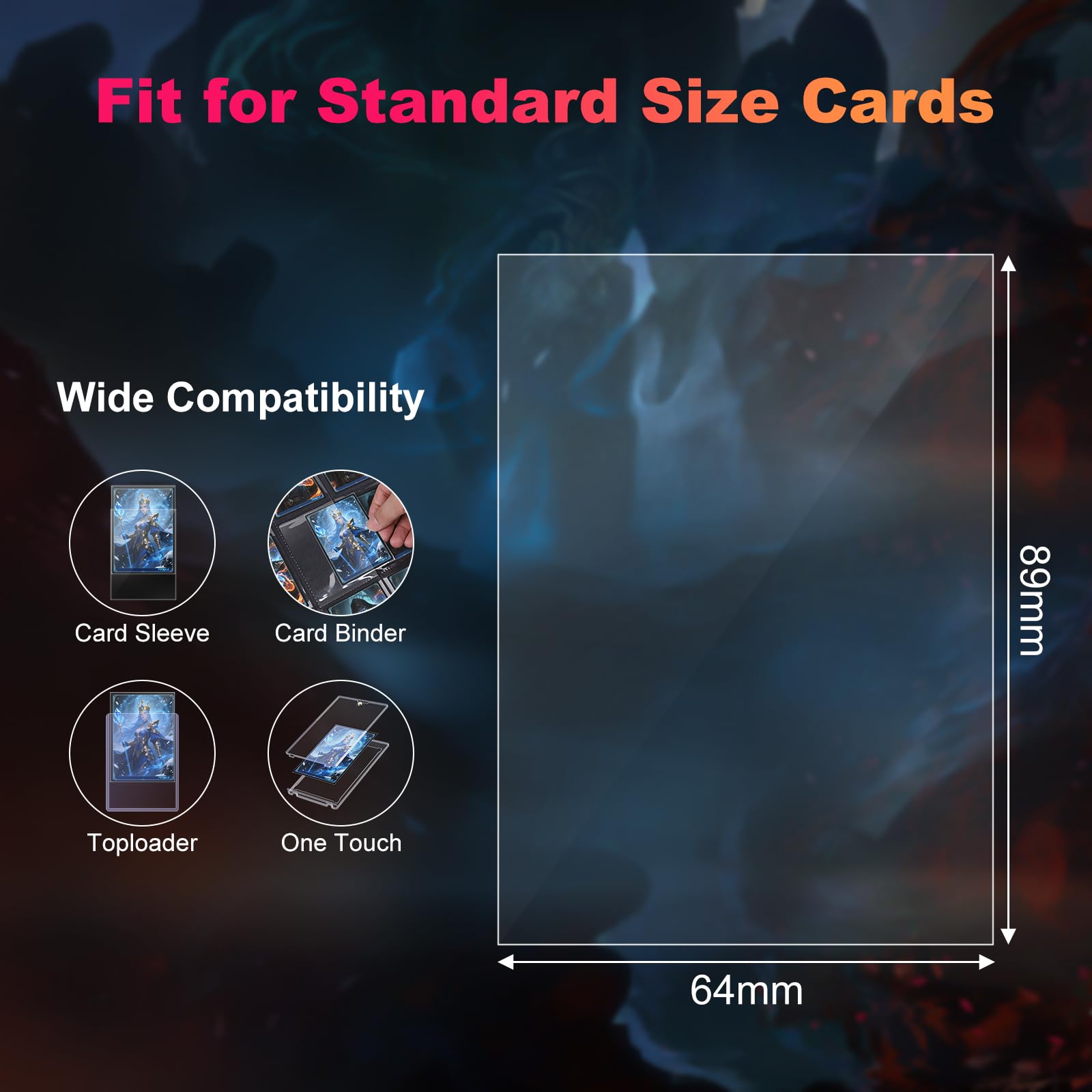 Proijeut inner outer sleeves 64x89mm precise fit for MTG PKM TCG
