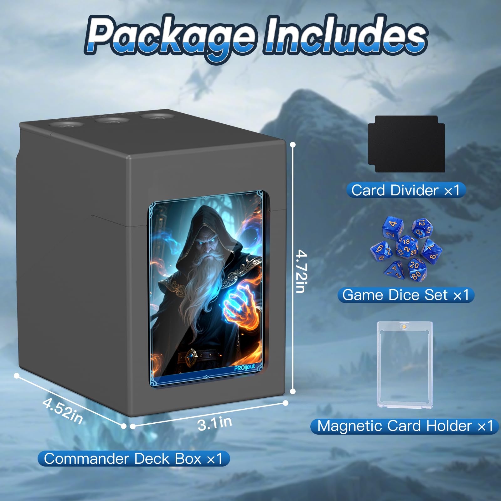 Wide compatibility for MTG, PKM, One Piece, and Lorcana decks.