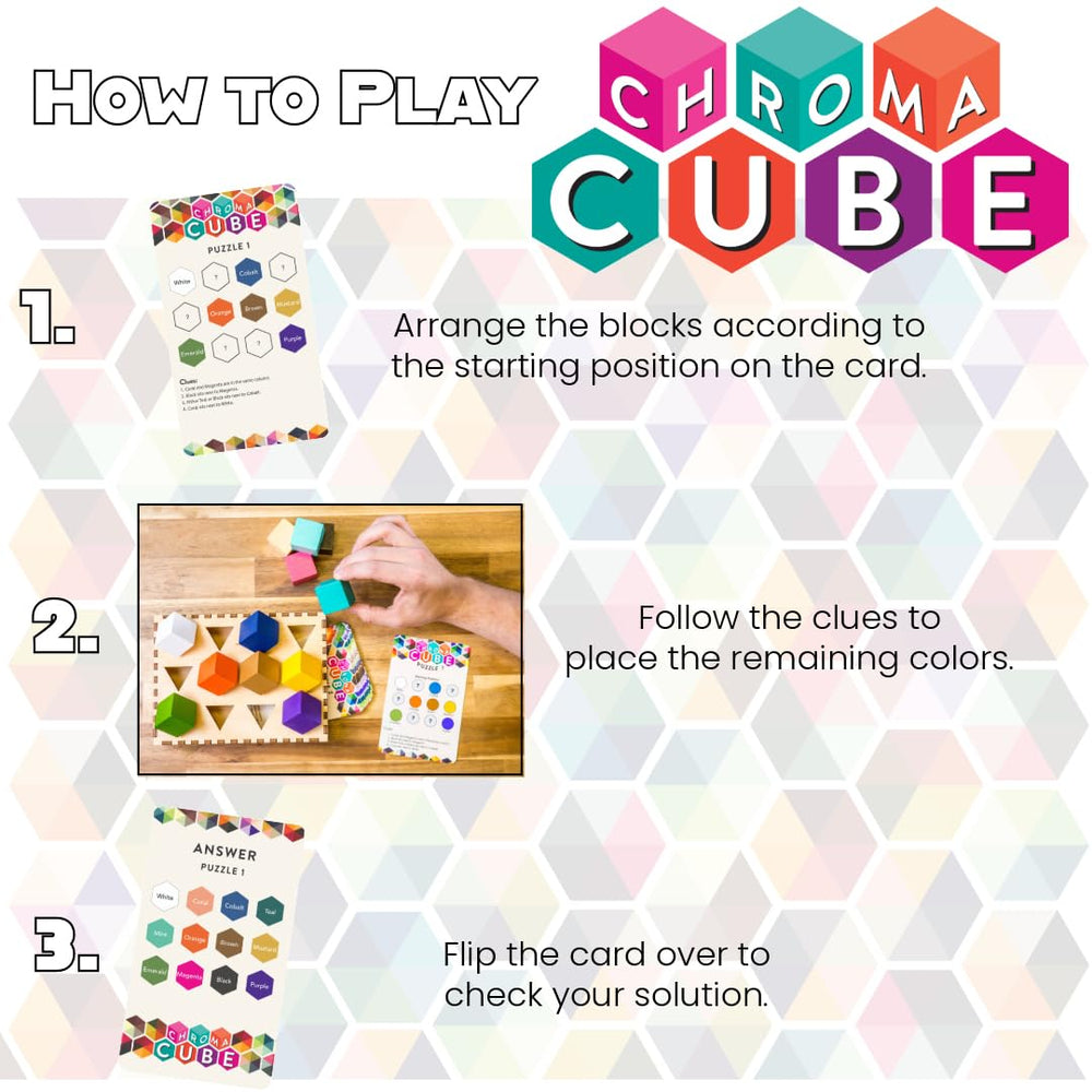 Project Genius Chroma Cube color labels help accessible color differentiation.