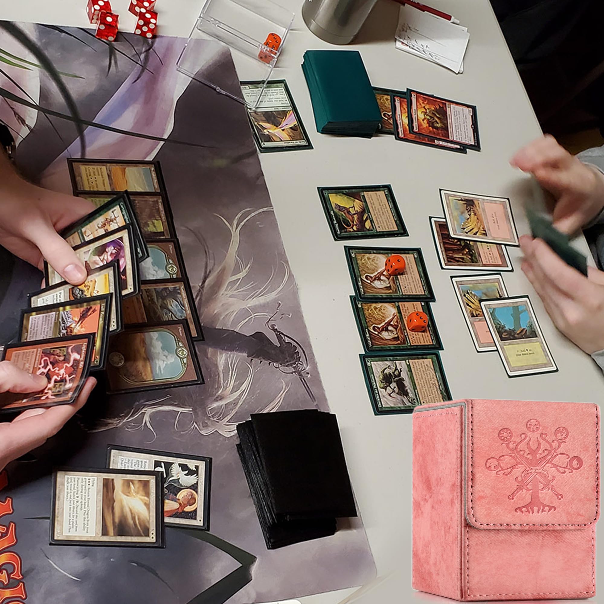 Promaxibinder deck box holds 100 sleeved or 200 unsleeved cards