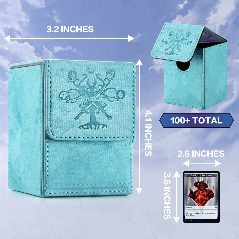 PROMAXIBINDER deck box PU leather texture emphasizes scratch resistance and premium feel.