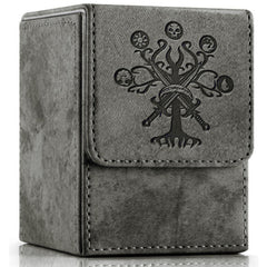 PROMAXIBINDER deck box front view with dark grey tree design for MTG cards