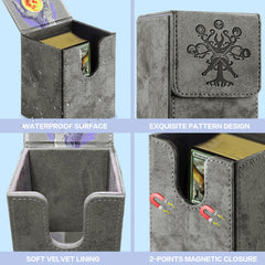 PROMAXIBINDER deck box interior features microfiber lining for card protection