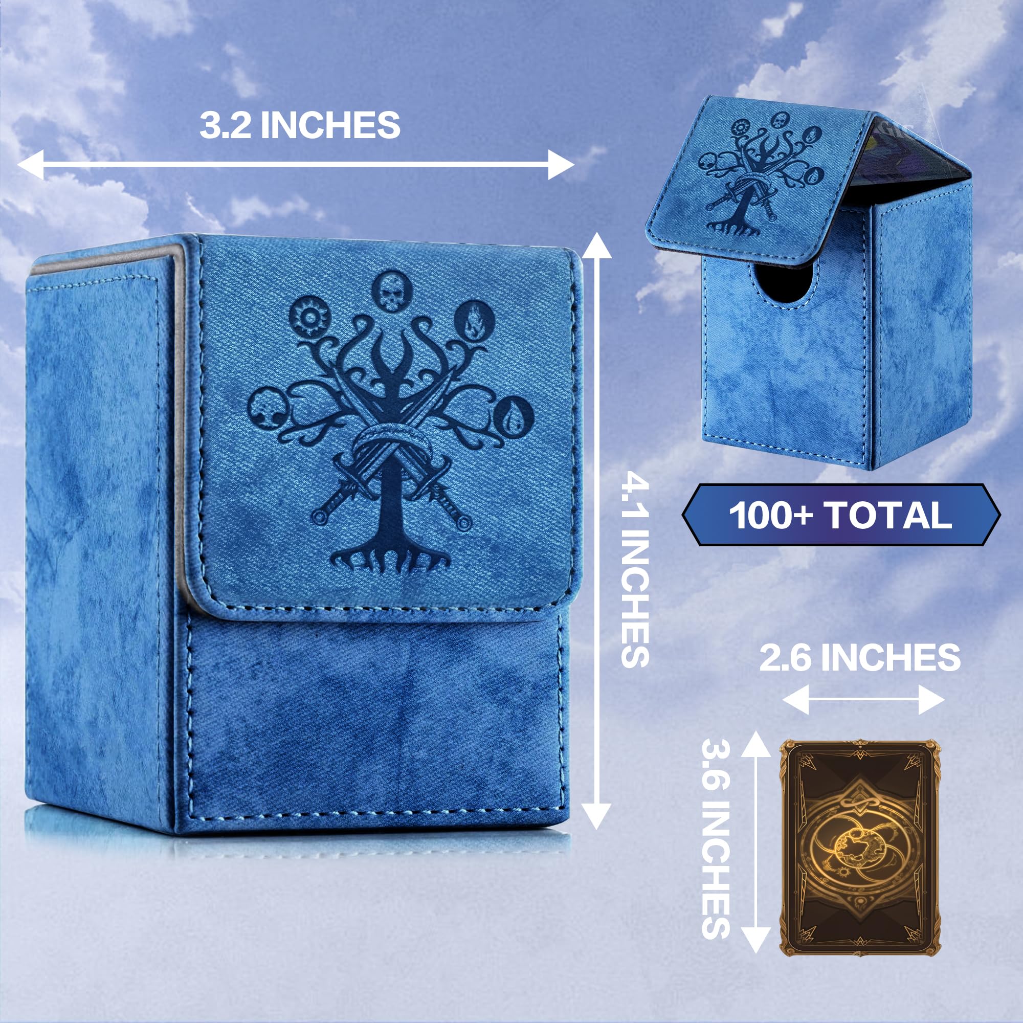 PROMAXIBINDER MTG Commander Deck Box exterior scratch-resistant finish protects your gear.