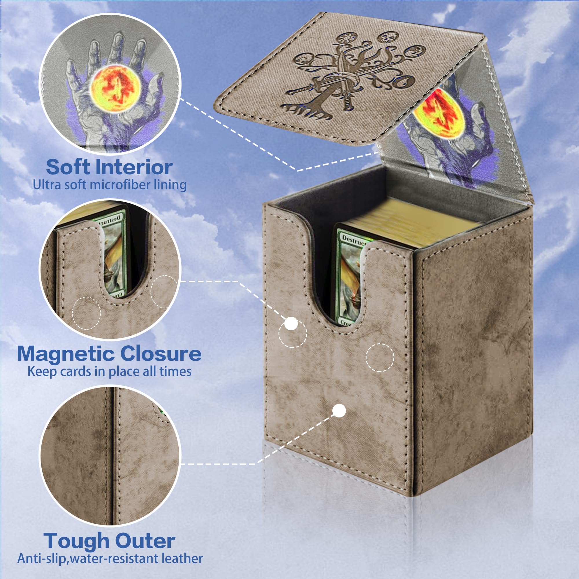 PROMAXIBINDER deck box fits 100 single-sleeved or 200 unsleeved cards