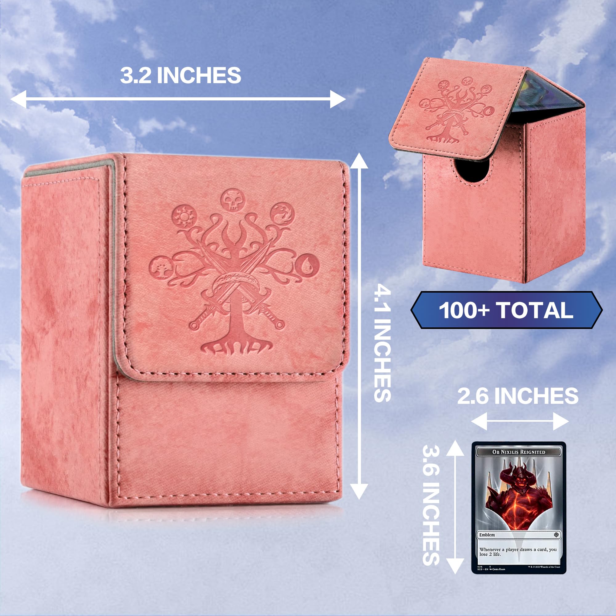 Promaxibinder MTG deck box magnet closure enables easy, secure access