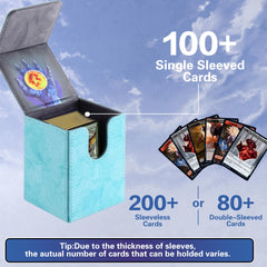PROMAXIBINDER MTG deck box open, showing secure magnetic closure for quick access.